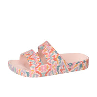 Pantoufles, multicolores