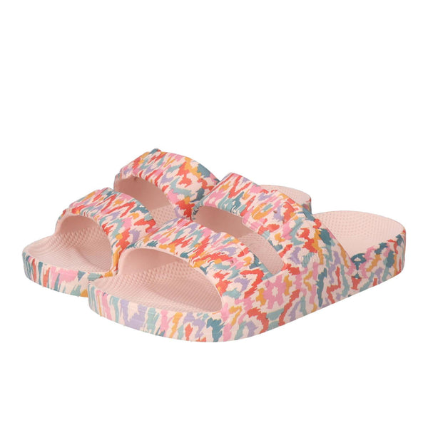Pantoufles, multicolores
