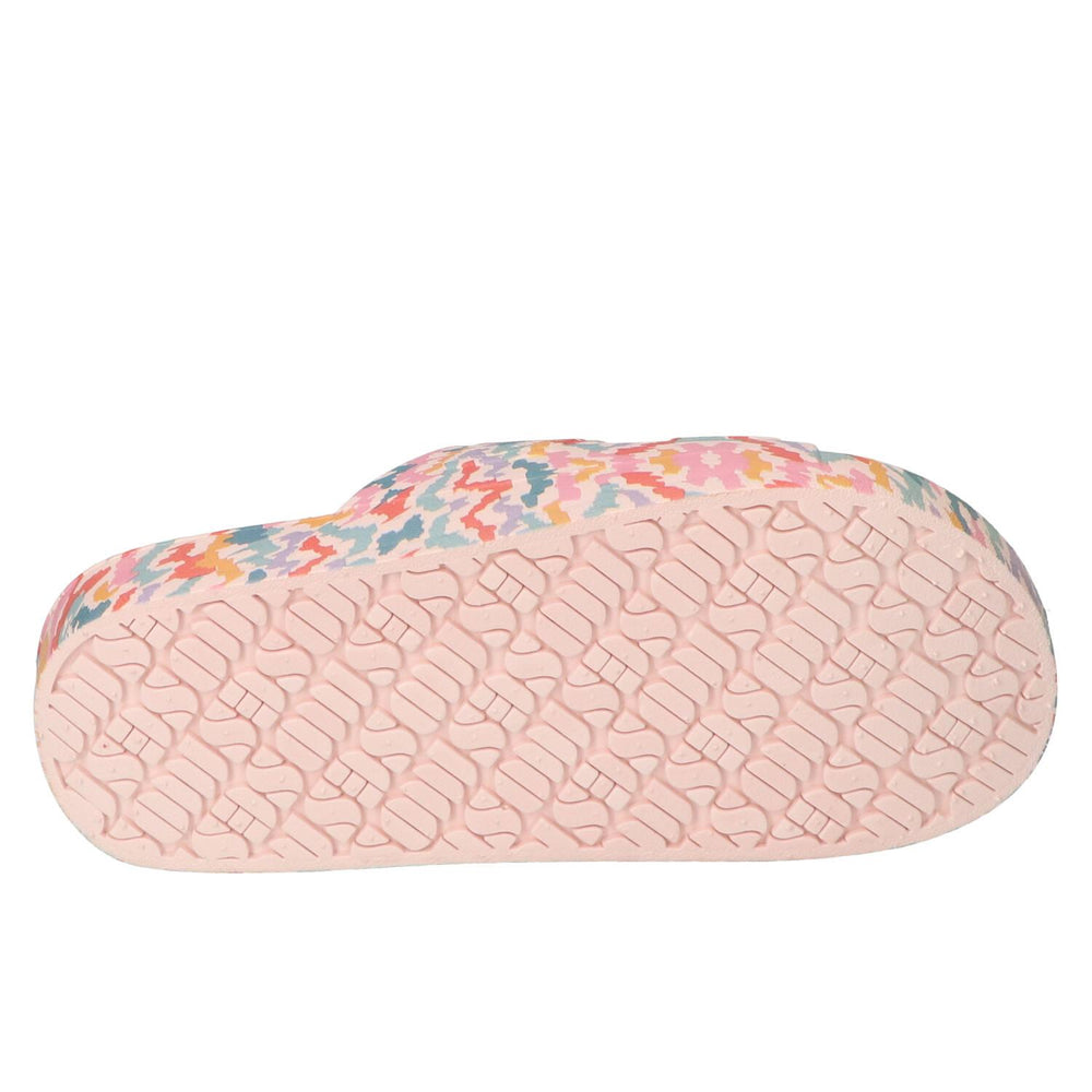 Pantoufles, multicolores