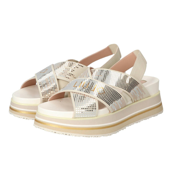 Sandales, beige clair