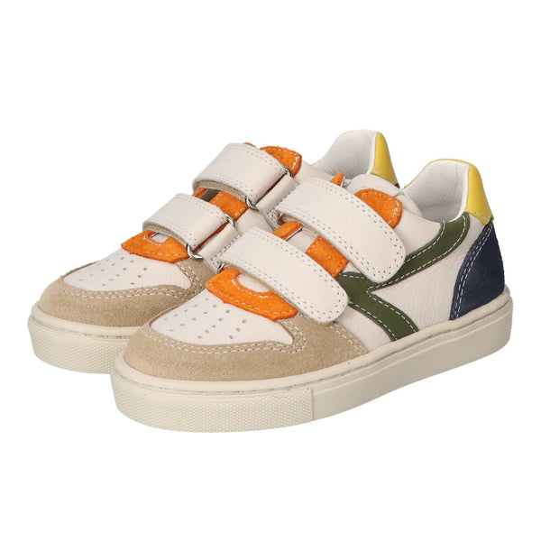 Baskets Velcro, Beige Clair