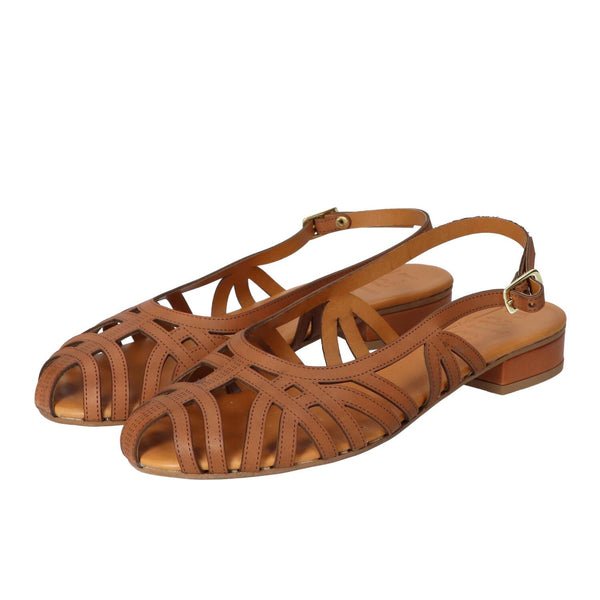 Sandalen, Cognac