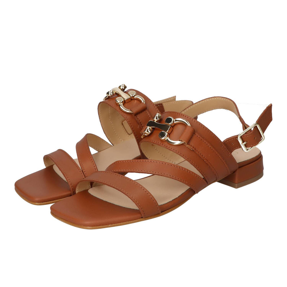 Sandalen, Cognac