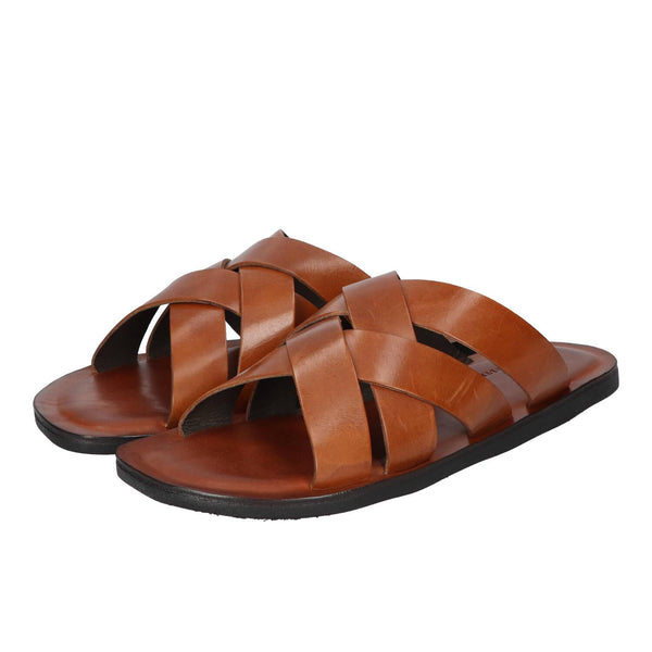 Sandalen, Cognac