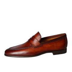 Chaussures à enfiler, Cognac