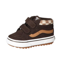 Baskets Velcro, marron foncé
