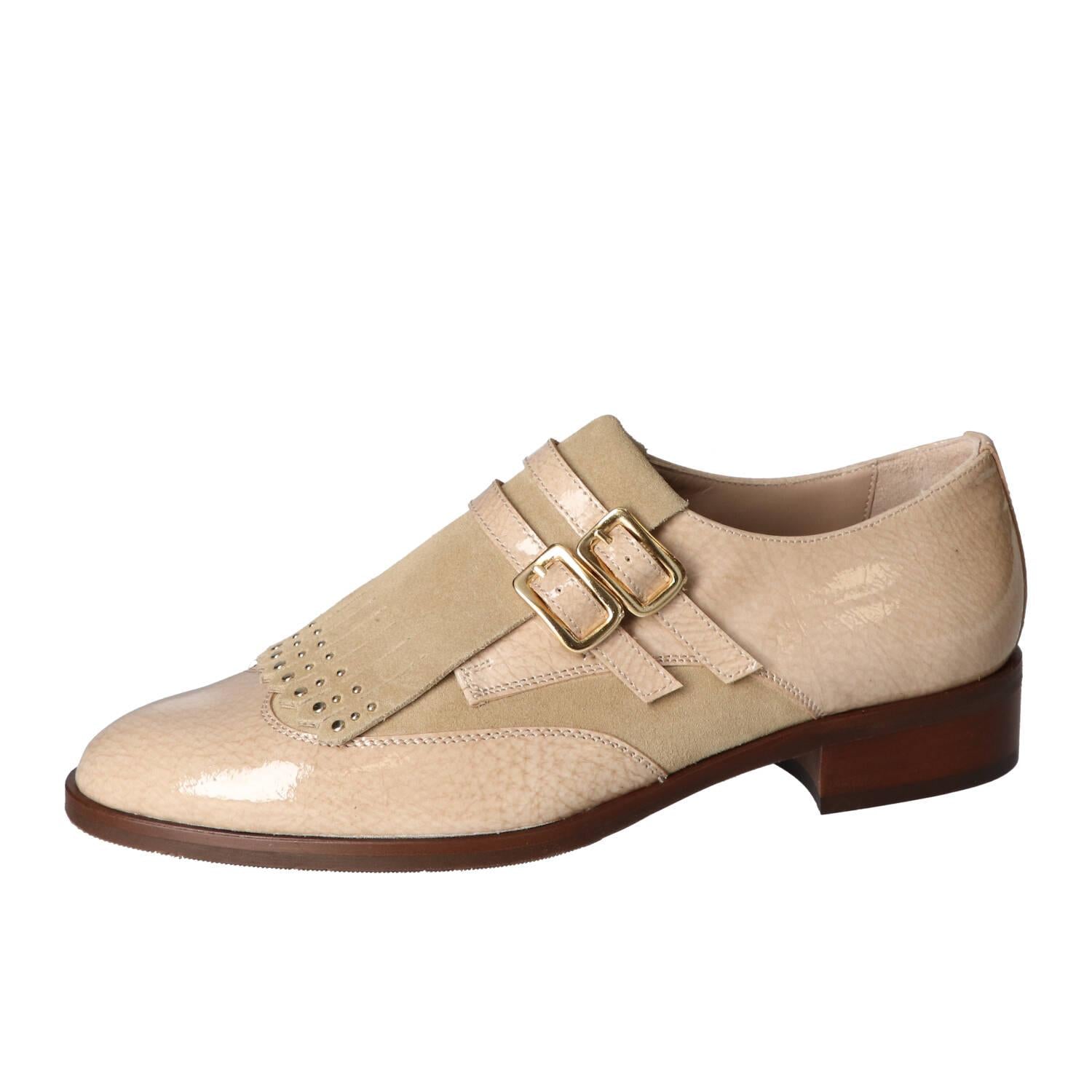 Chaussures à enfiler, Beige clair
