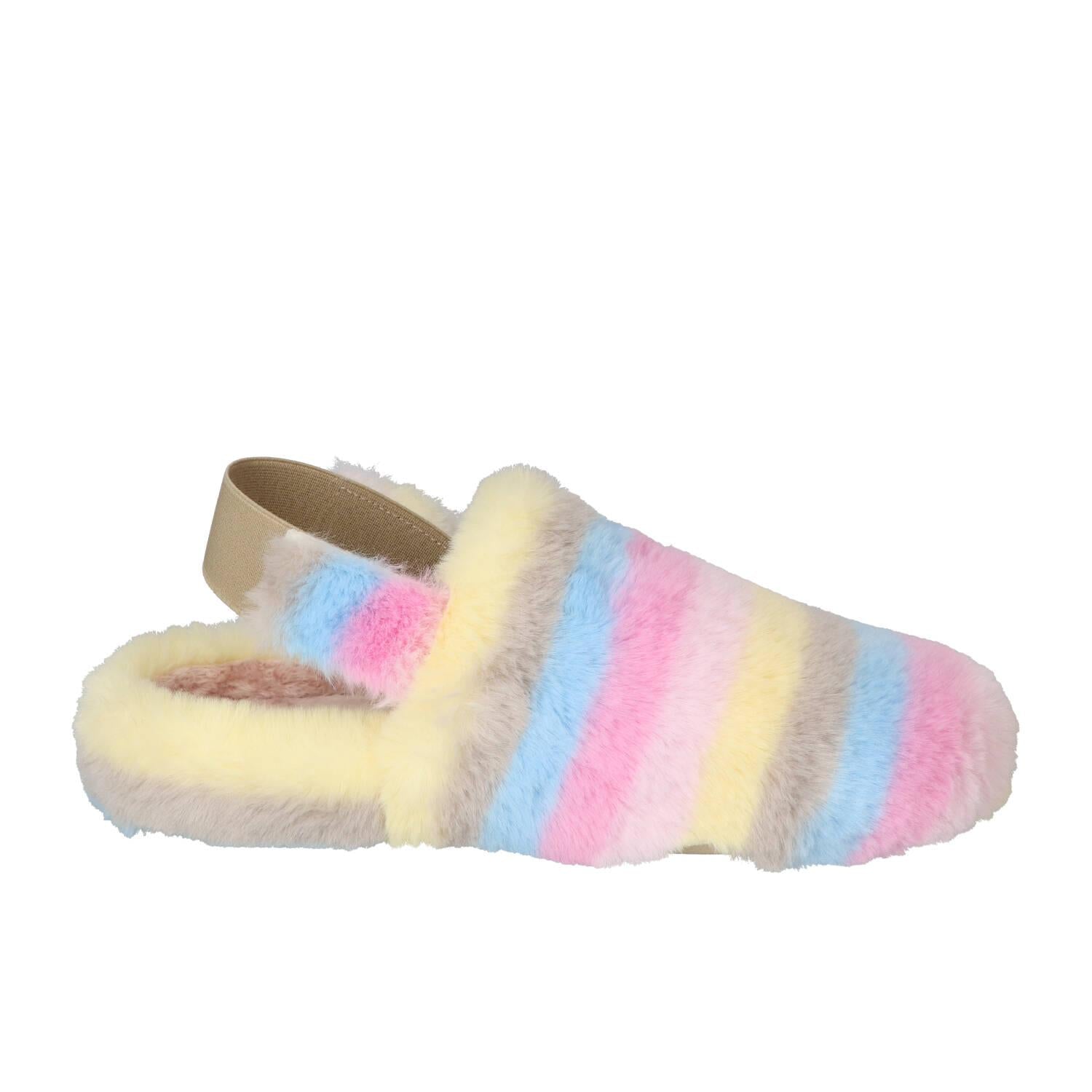 Pantoufles, multicolores