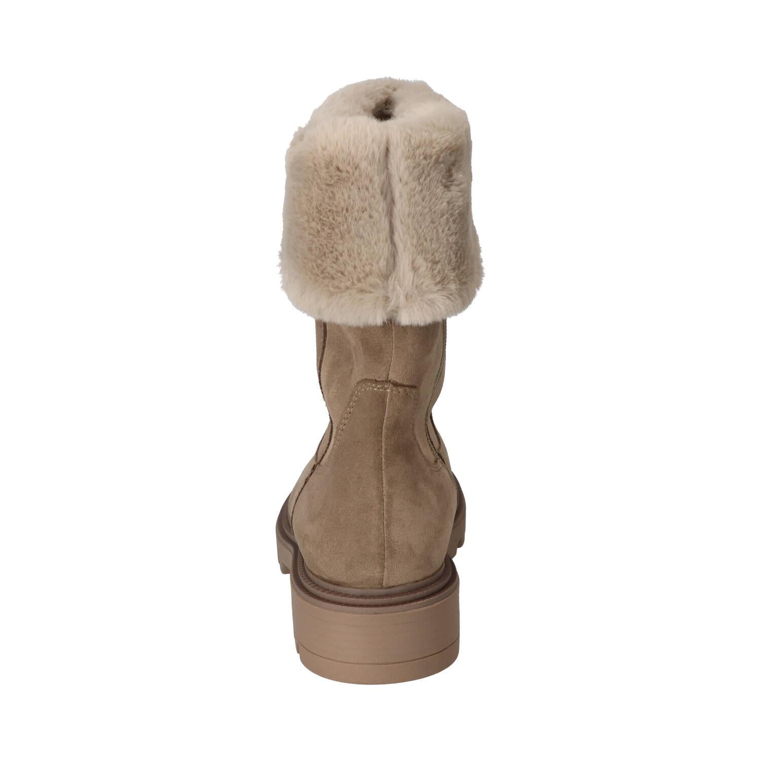 Bottes doublées, beige clair