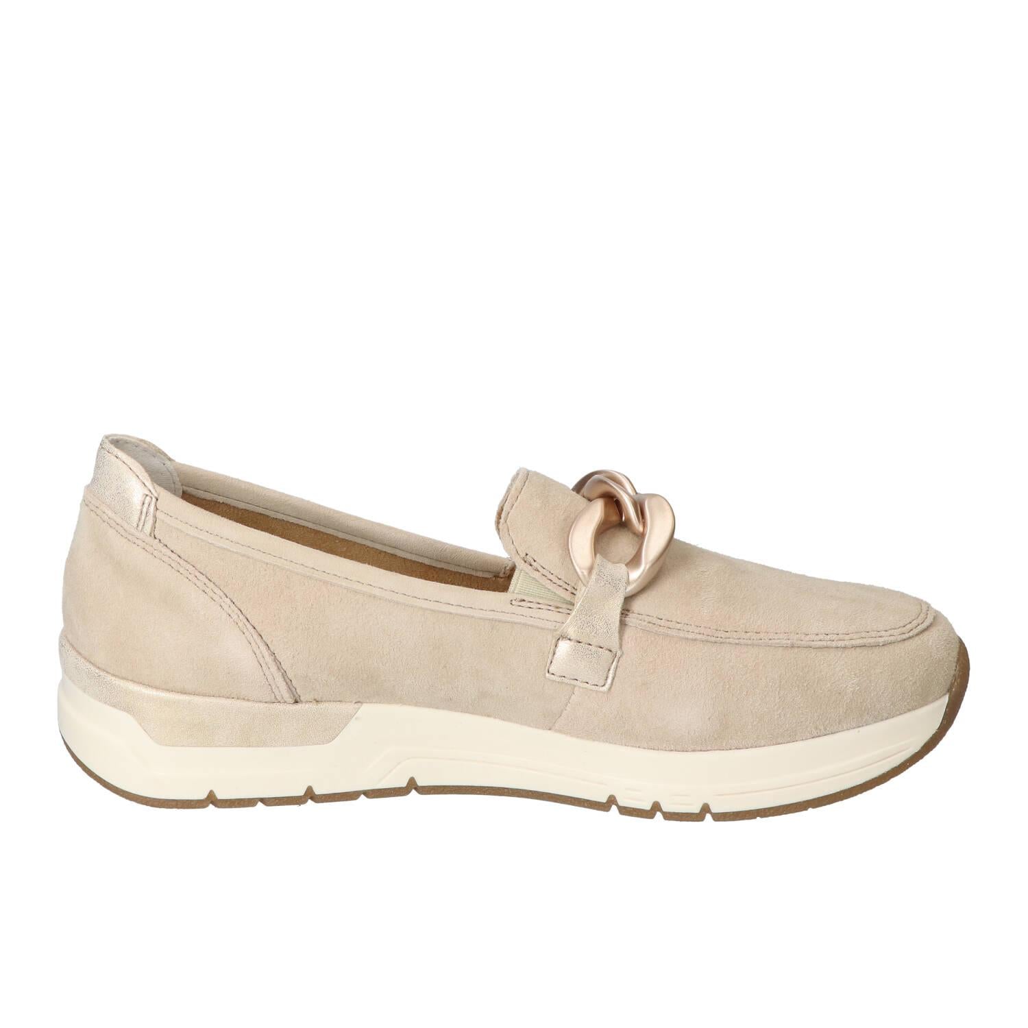 Chaussures à enfiler, Beige clair