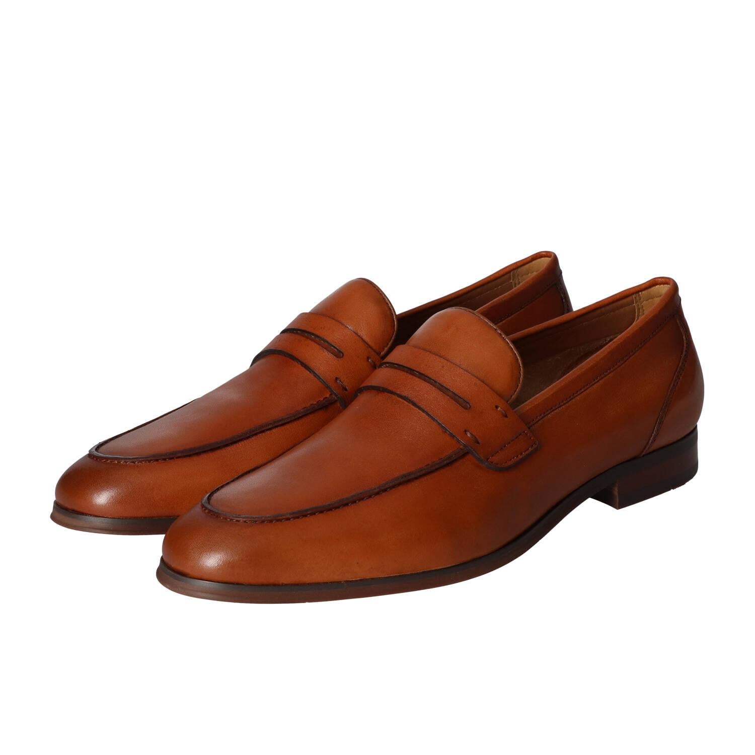 Chaussures à enfiler, Cognac