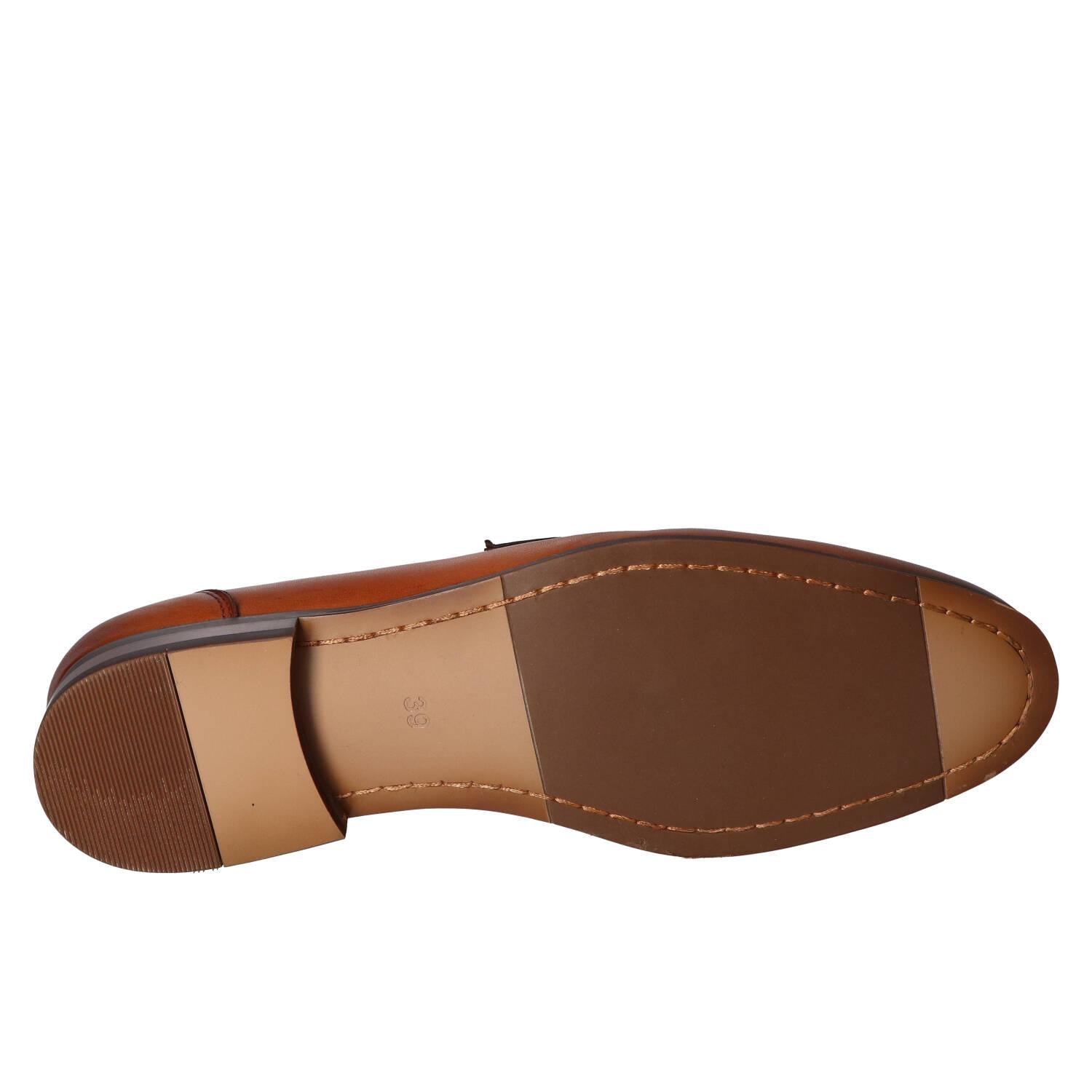 Chaussures à enfiler, Cognac
