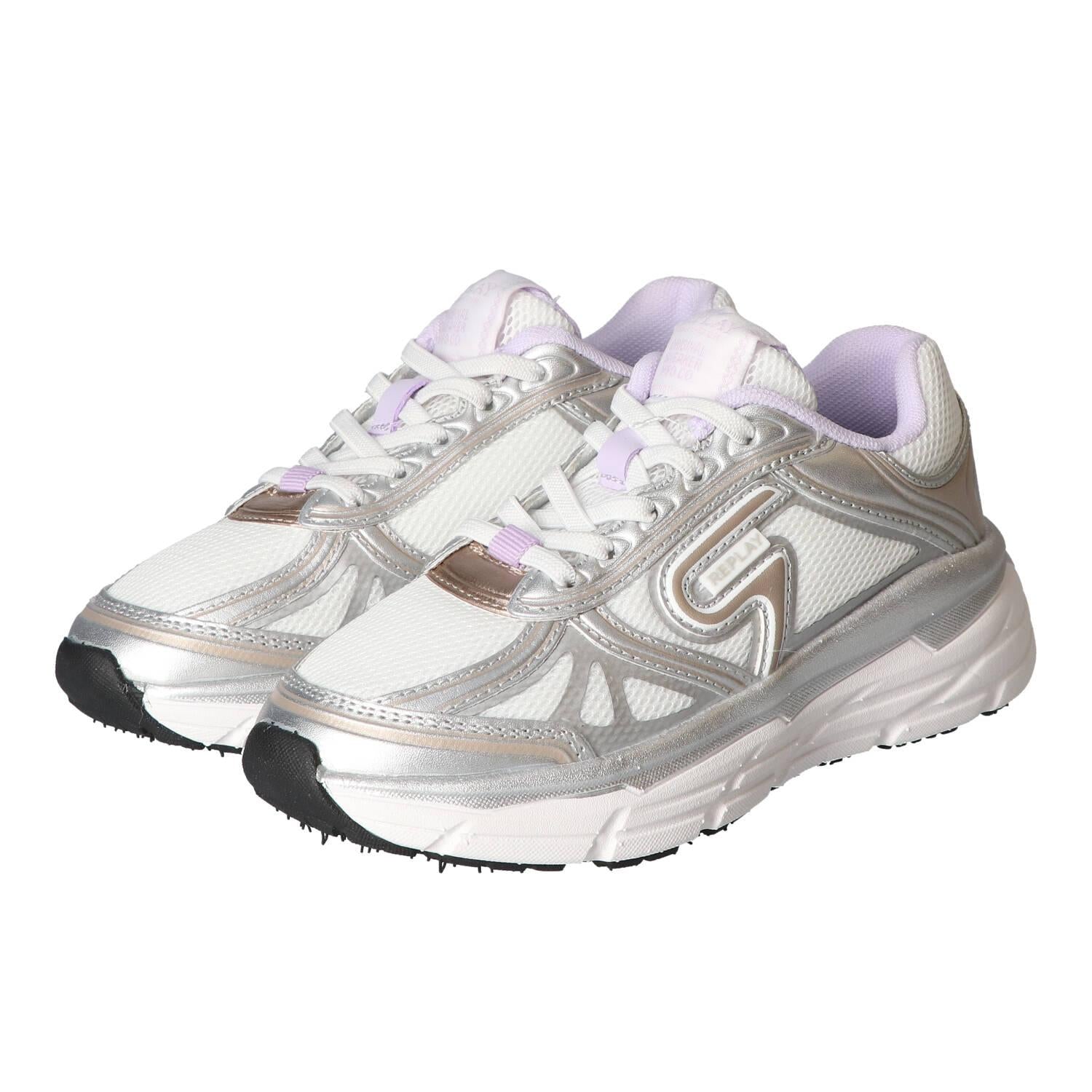 Sneakers Veter, Zilver