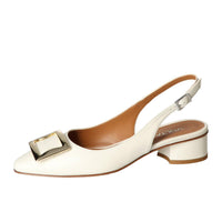 Slingback, blanc cassé