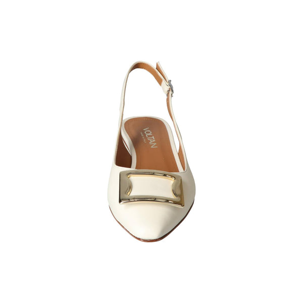 Slingback, blanc cassé