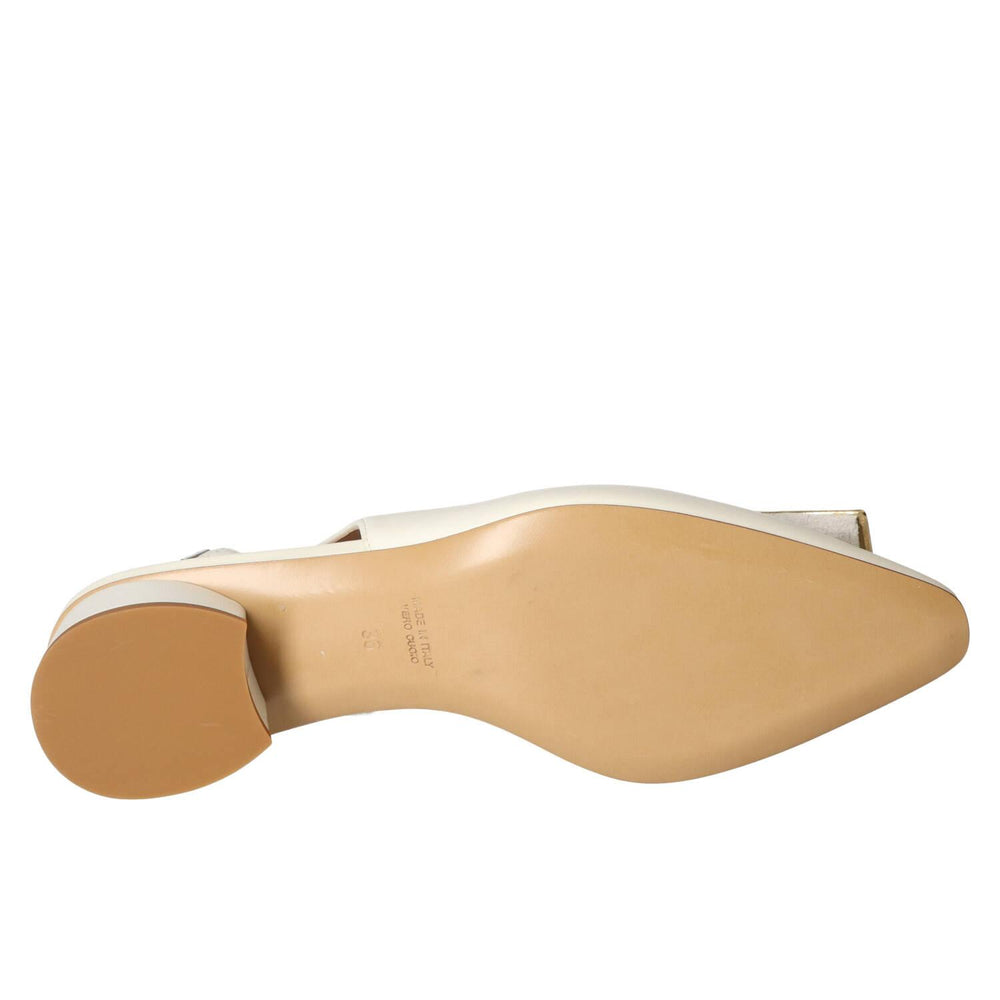 Slingback, blanc cassé