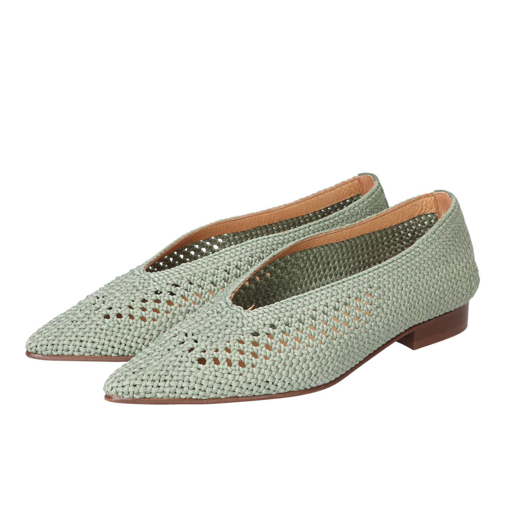 Chaussures à enfiler, vert