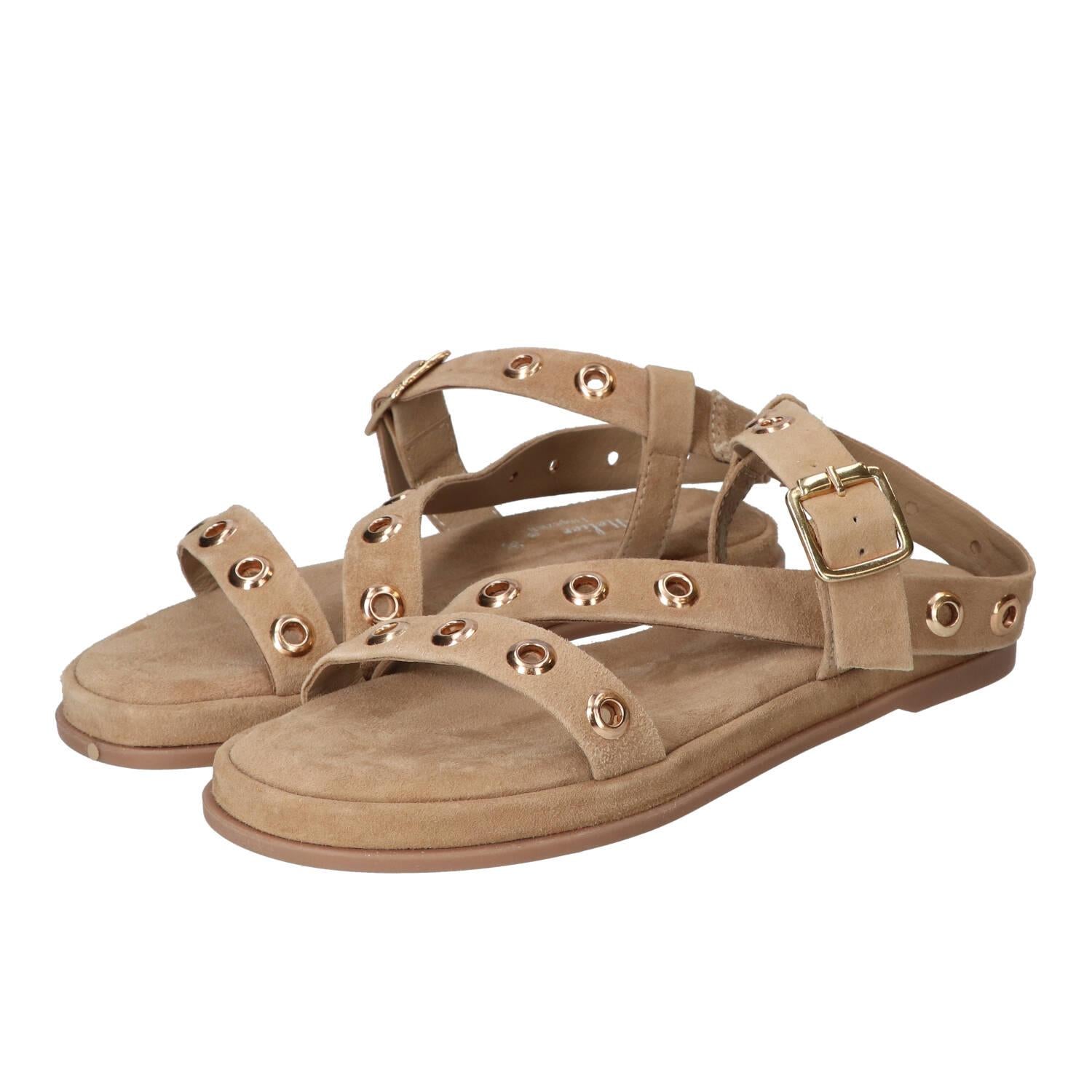 Sandalen, Taupe