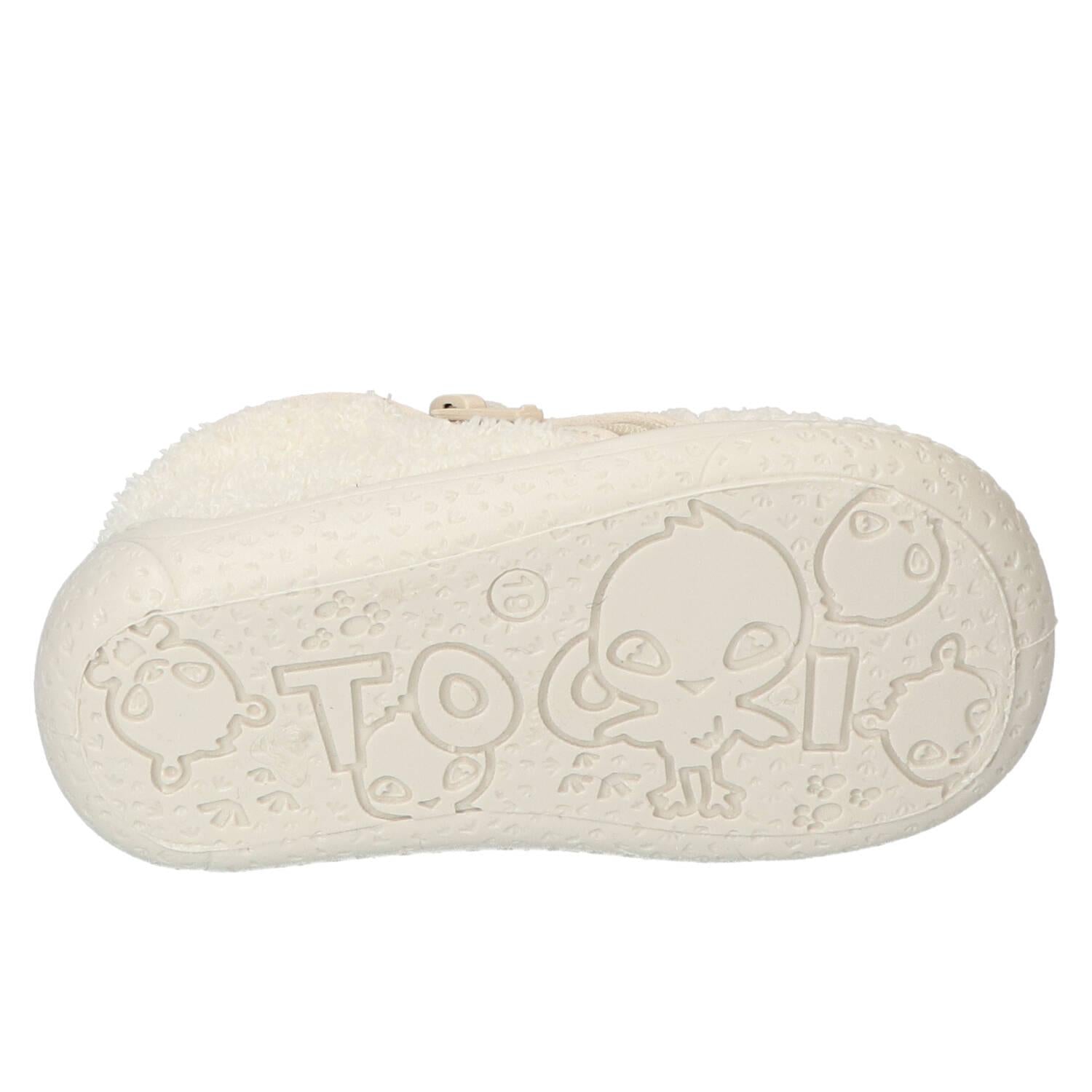 Chaussons, blanc cassé