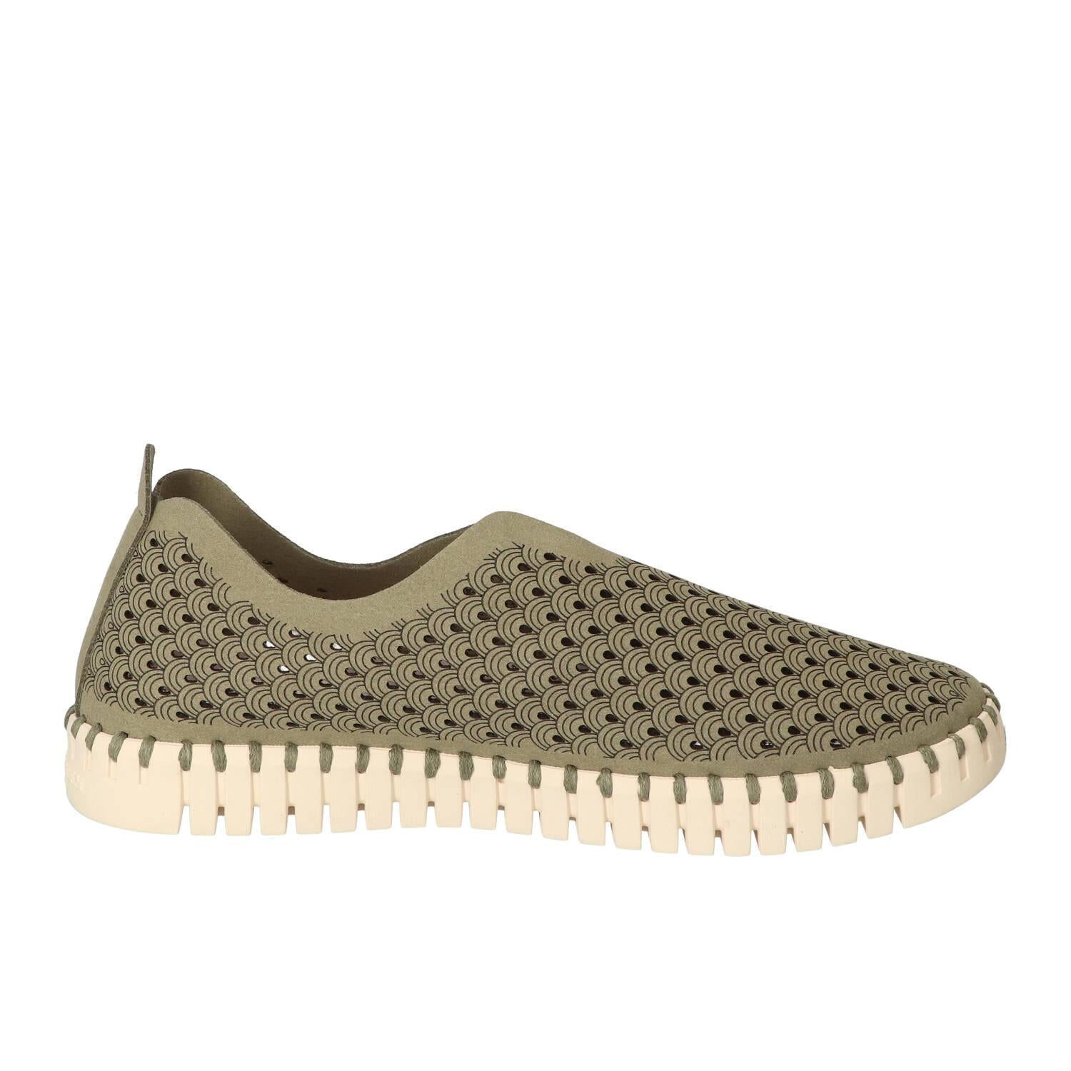 Chaussures à enfiler, vert