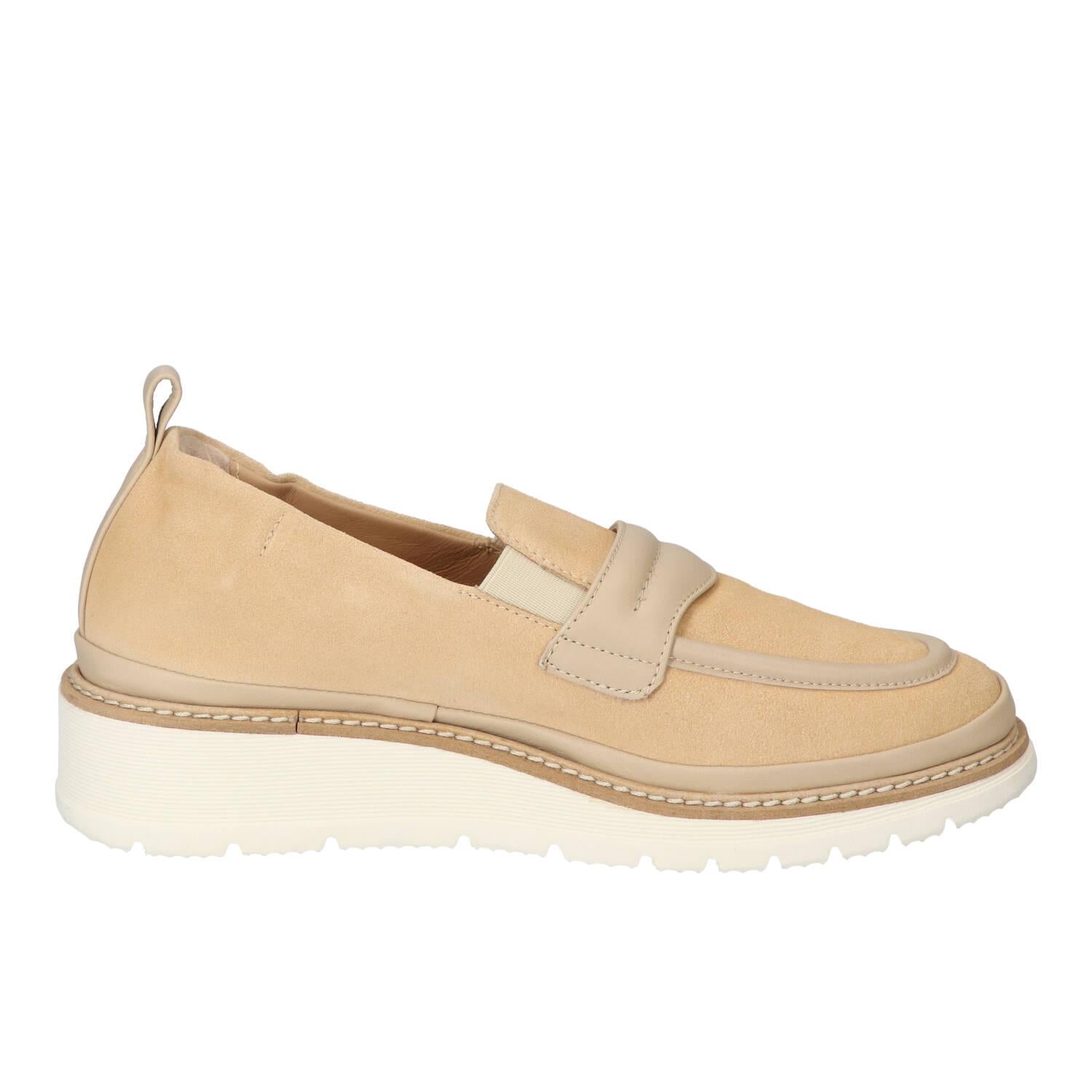 Chaussures à enfiler, Beige clair