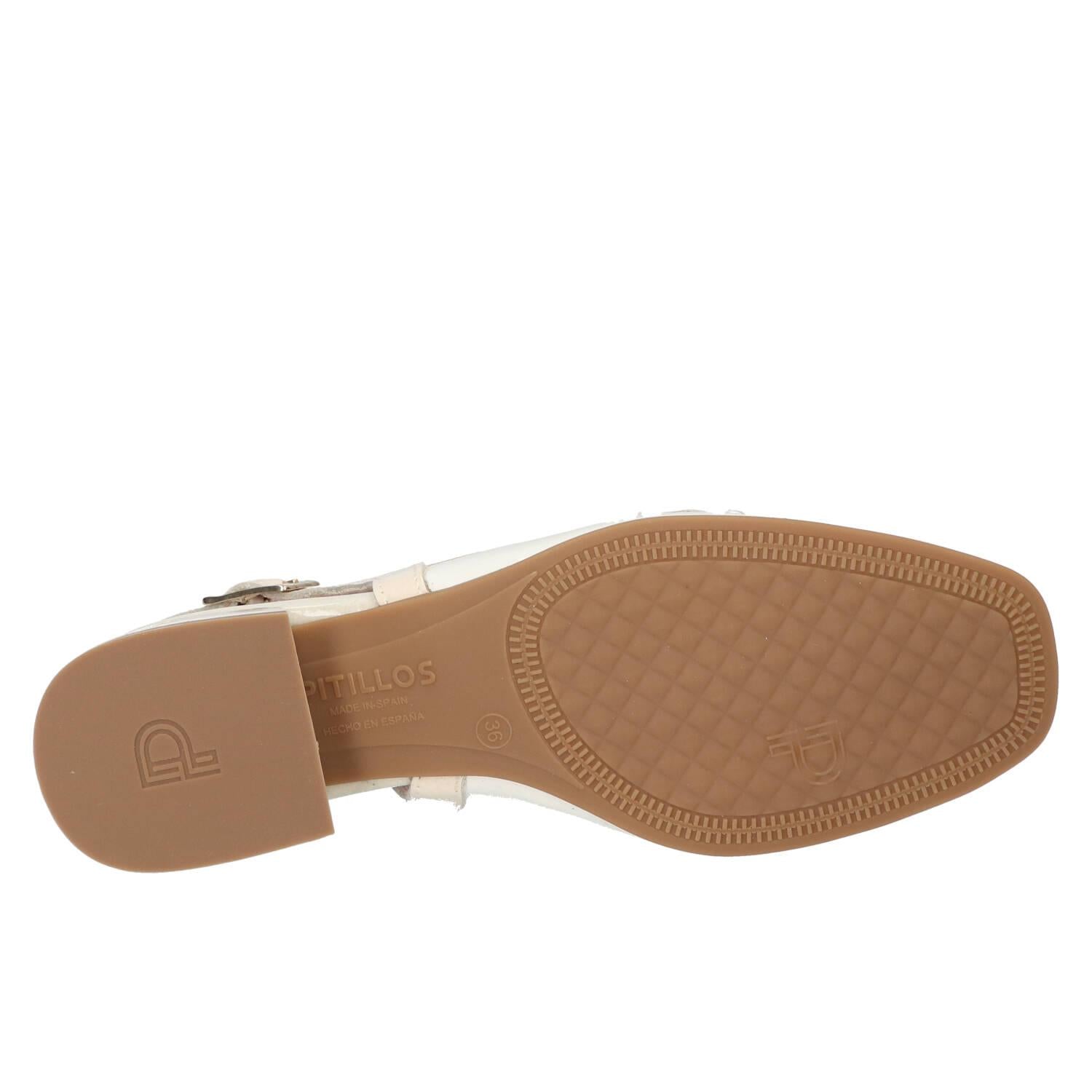 Slingback, blanc