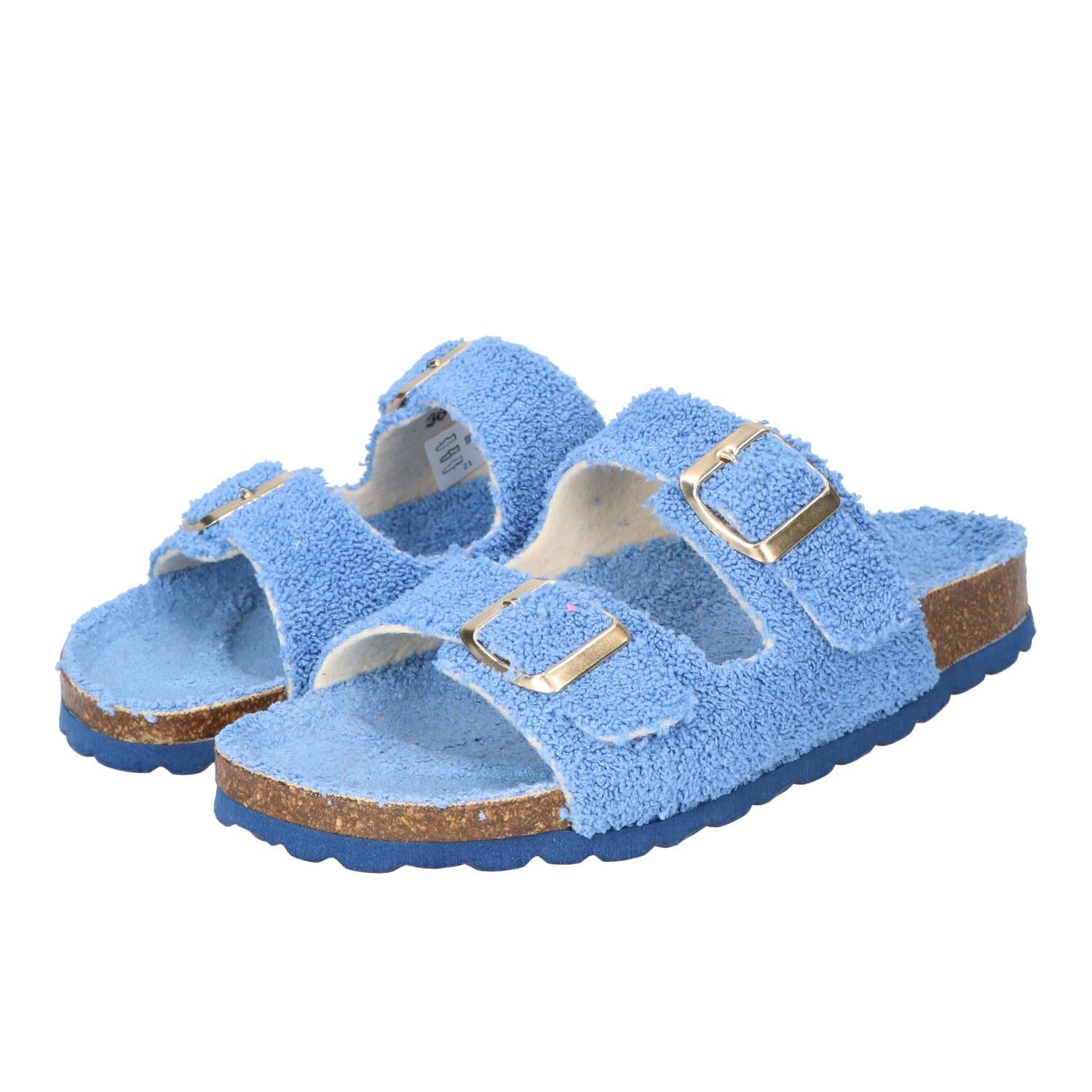 Slippers, Blauw