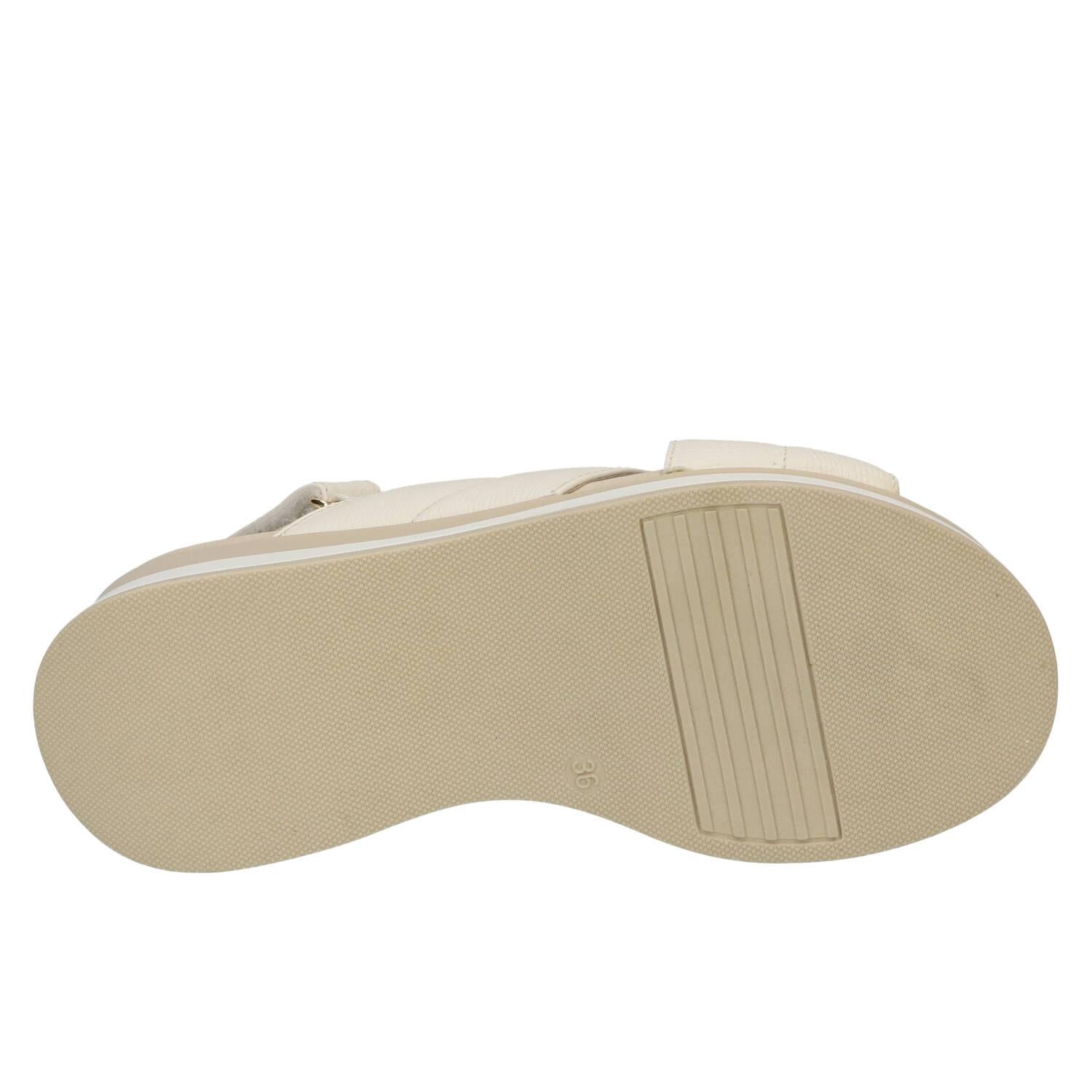 Sandales, blanc cassé