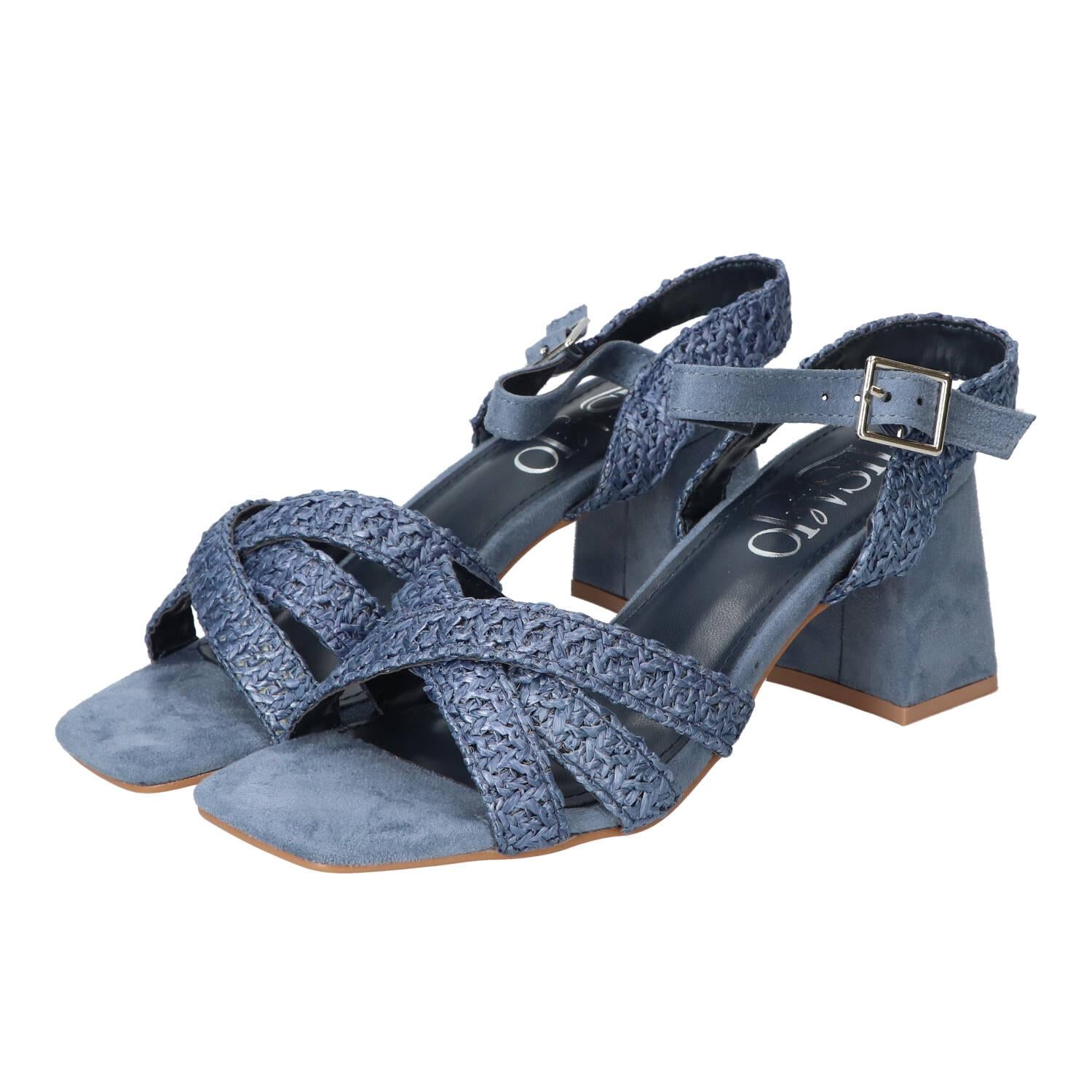 Sandalen, Blauw