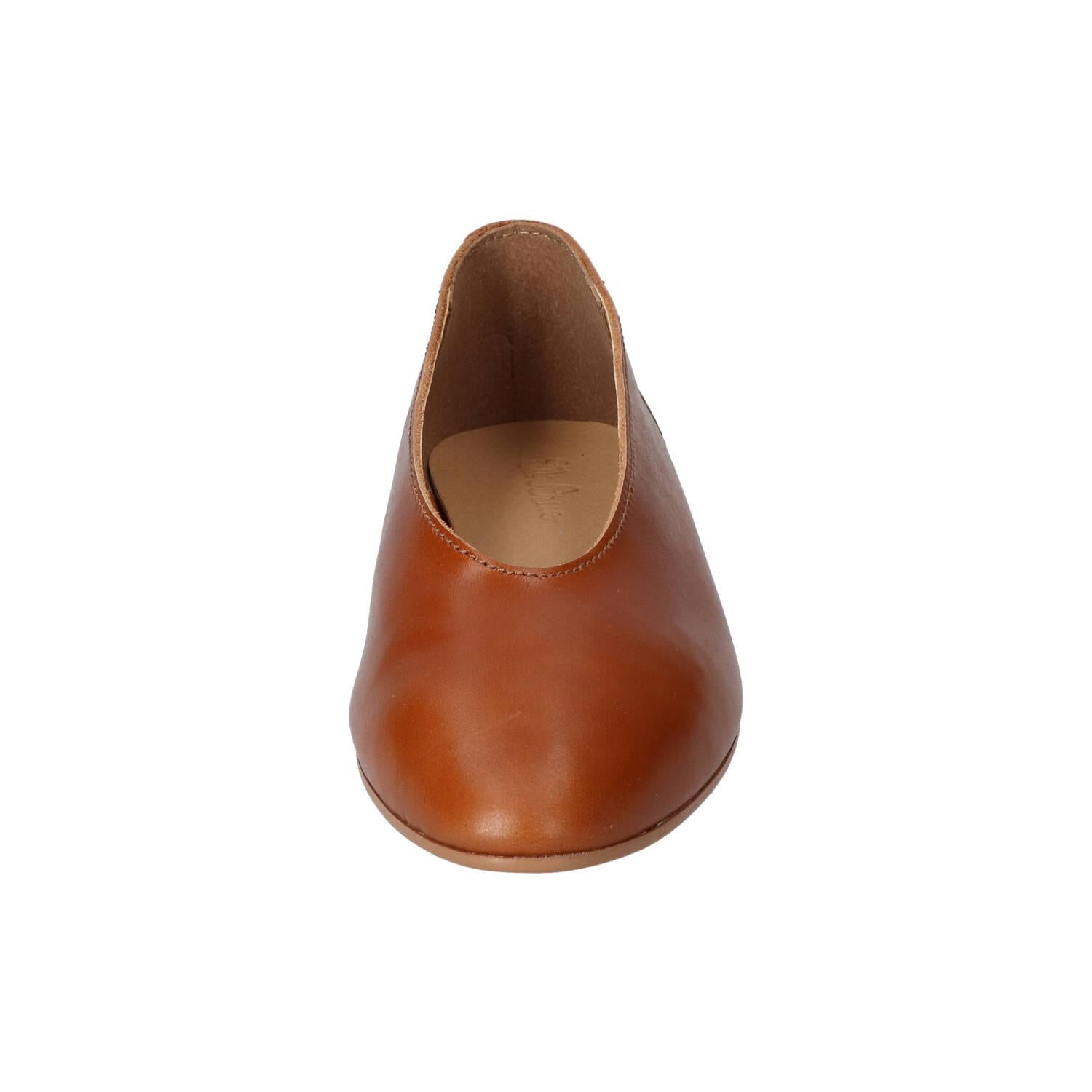 Chaussures à enfiler, Cognac