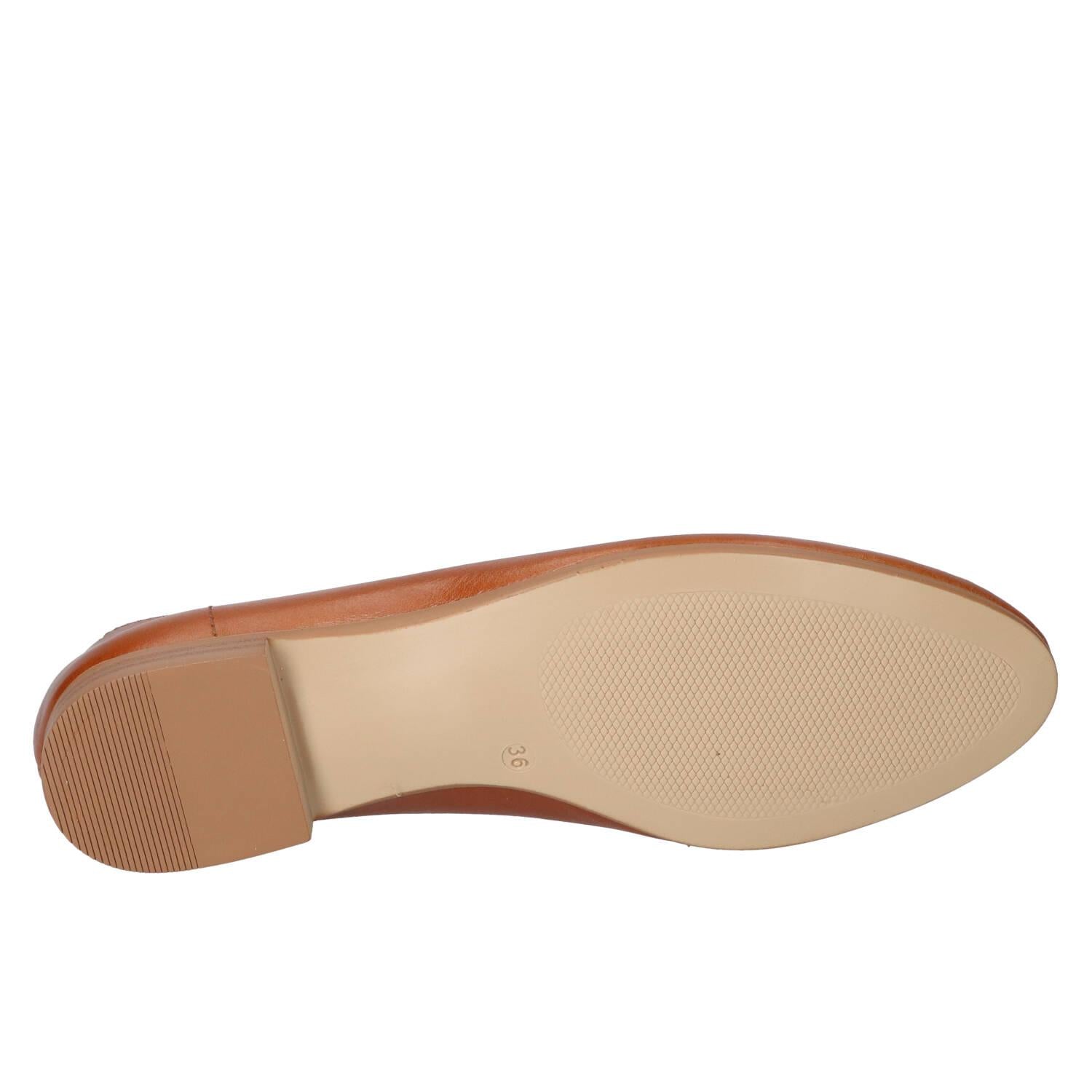 Chaussures à enfiler, Cognac