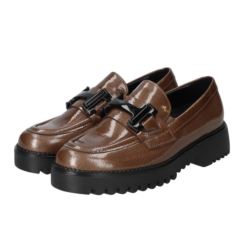 Chaussures à enfiler, Cognac