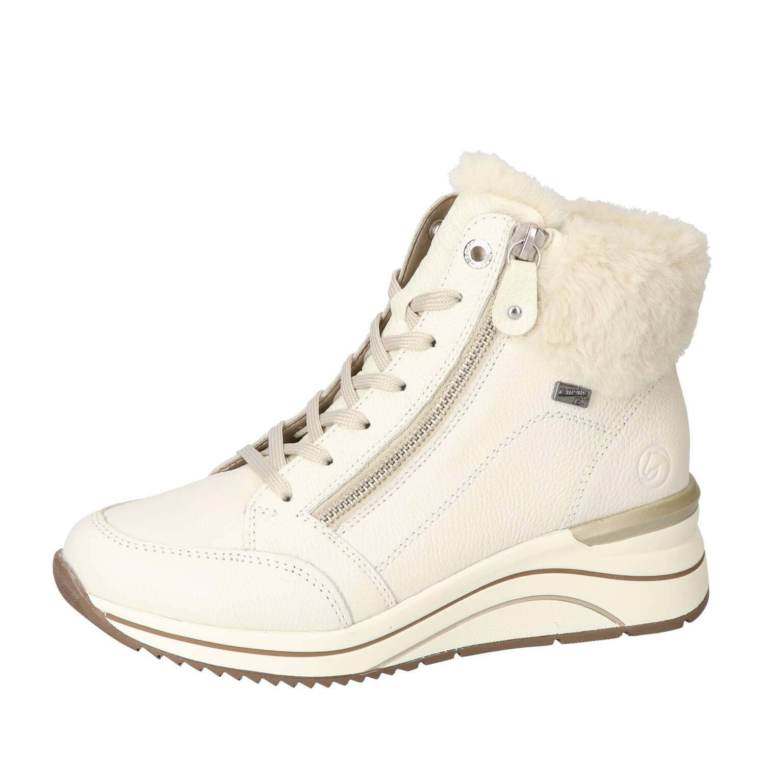 Bottines, blanc cassé
