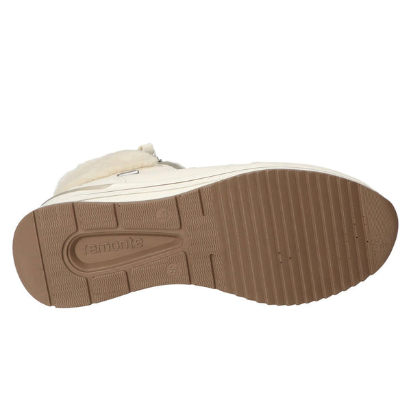 Bottines, blanc cassé