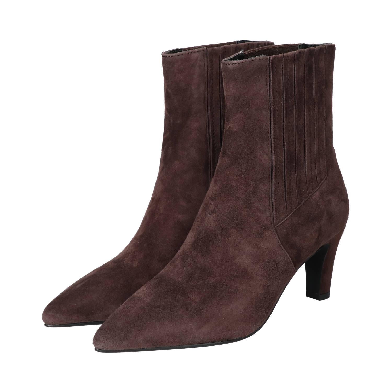 Bottines, marron foncé