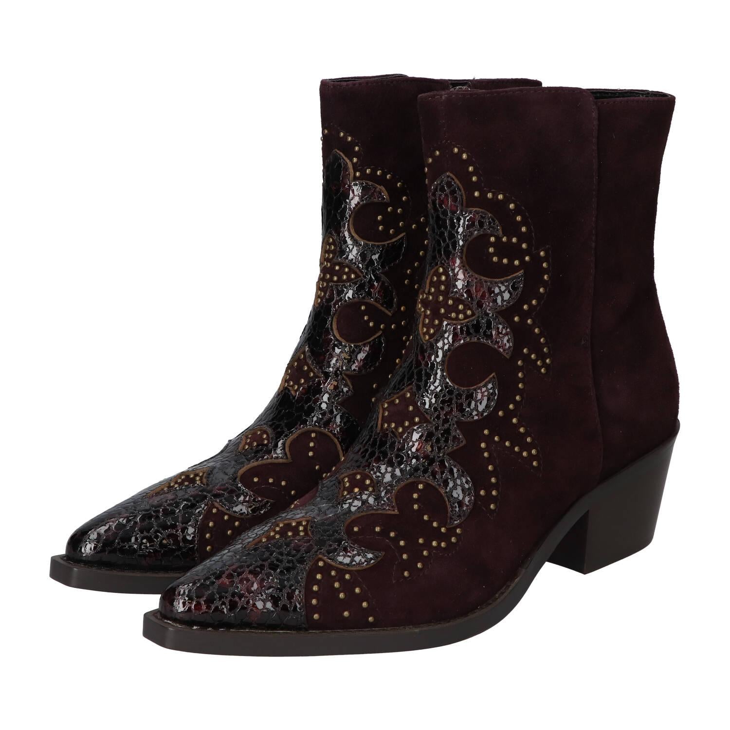 Bottines, Bordeaux