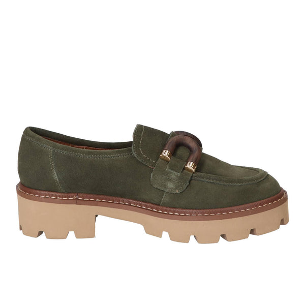 Chaussures à enfiler, vert