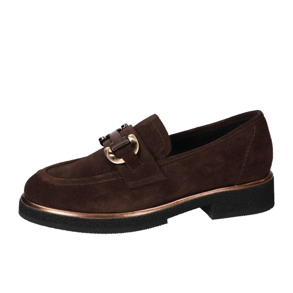 Chaussures à enfiler, Marron foncé