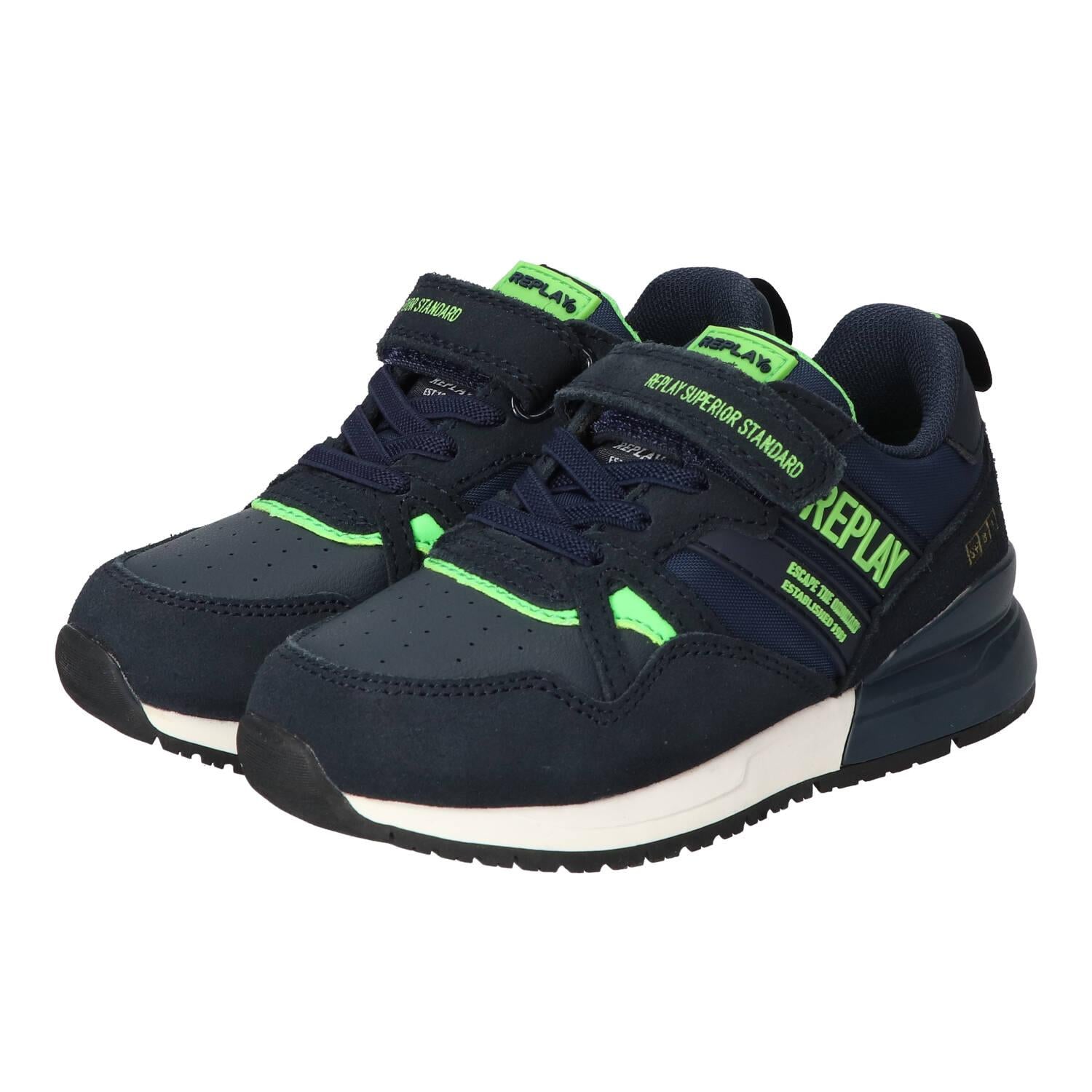 Chaussures à lacets, Bleu