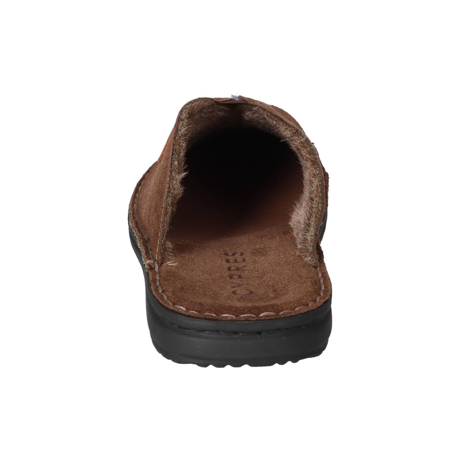 Pantoffels, Donkerbruin