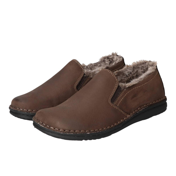 Chaussons, marron foncé