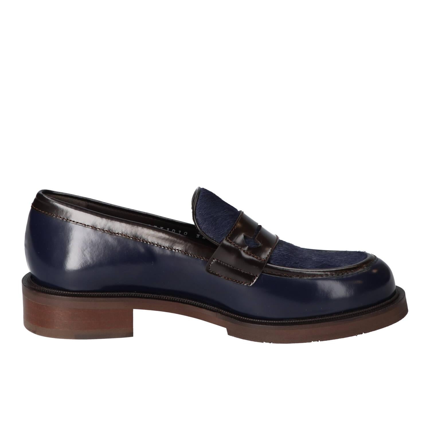 Chaussures à enfiler, Bleu