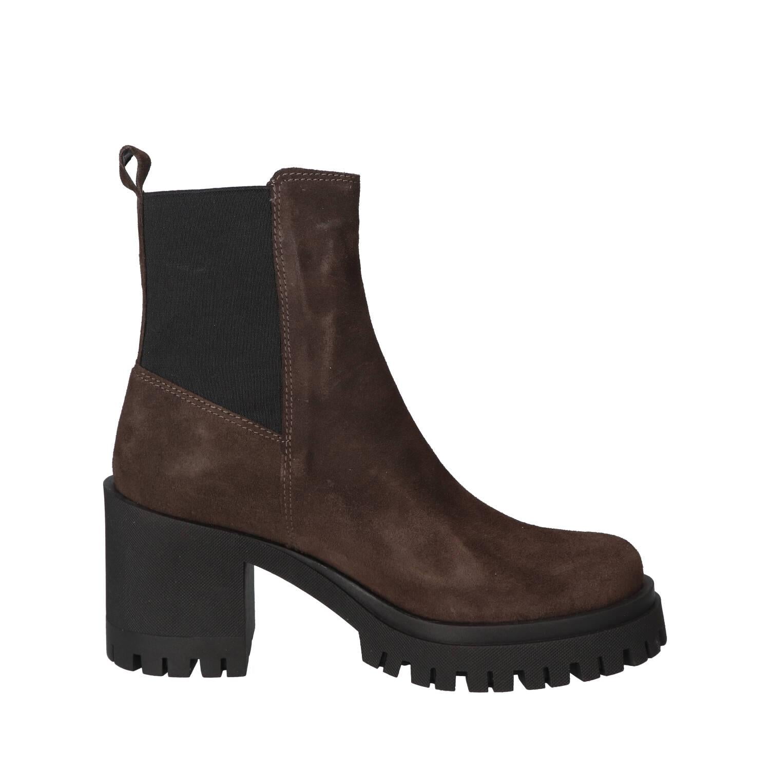 Bottines, marron foncé