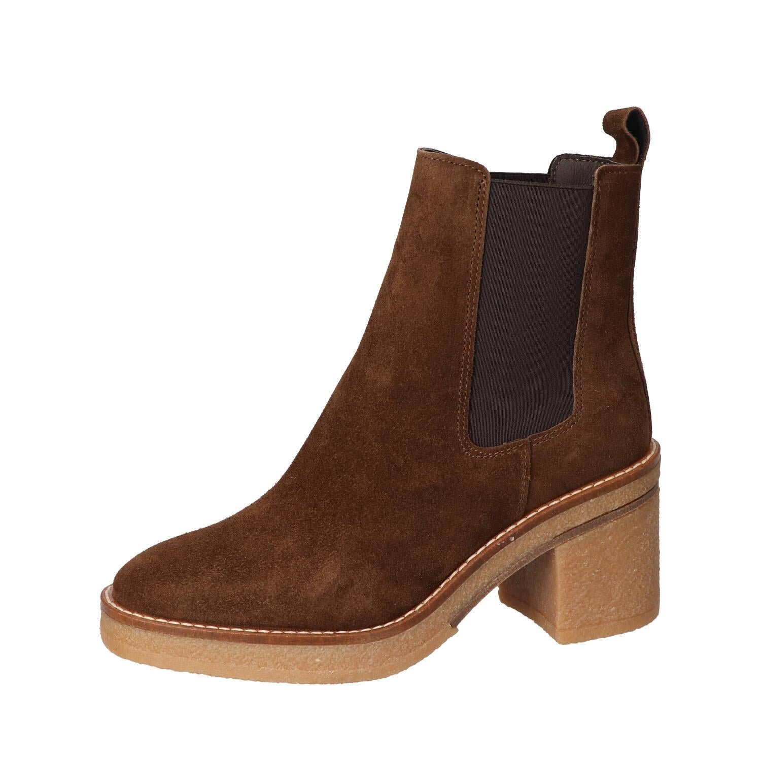 Bottines, marron foncé