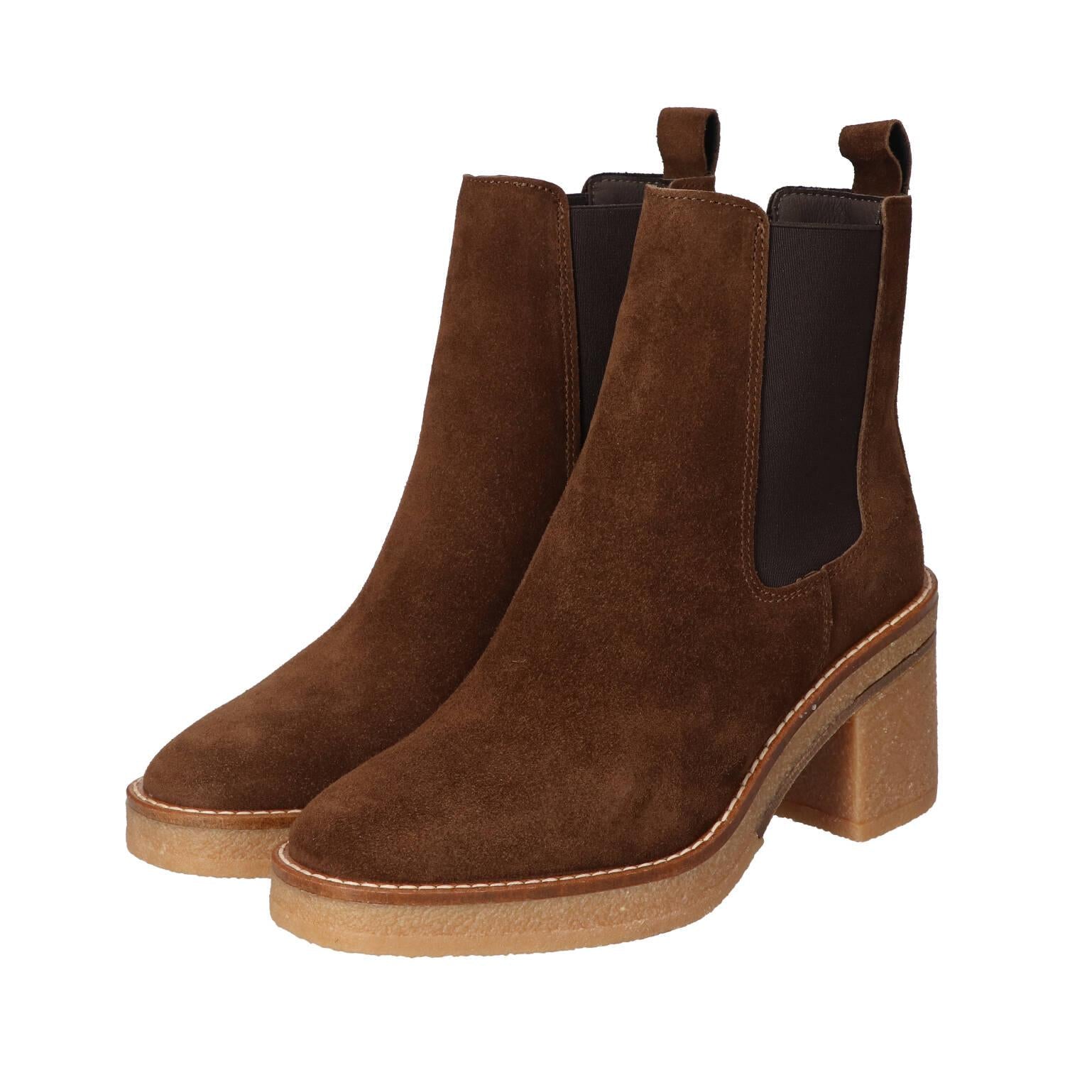 Bottines, marron foncé
