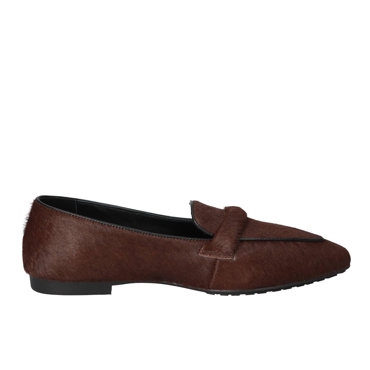 Chaussures à enfiler, Marron foncé