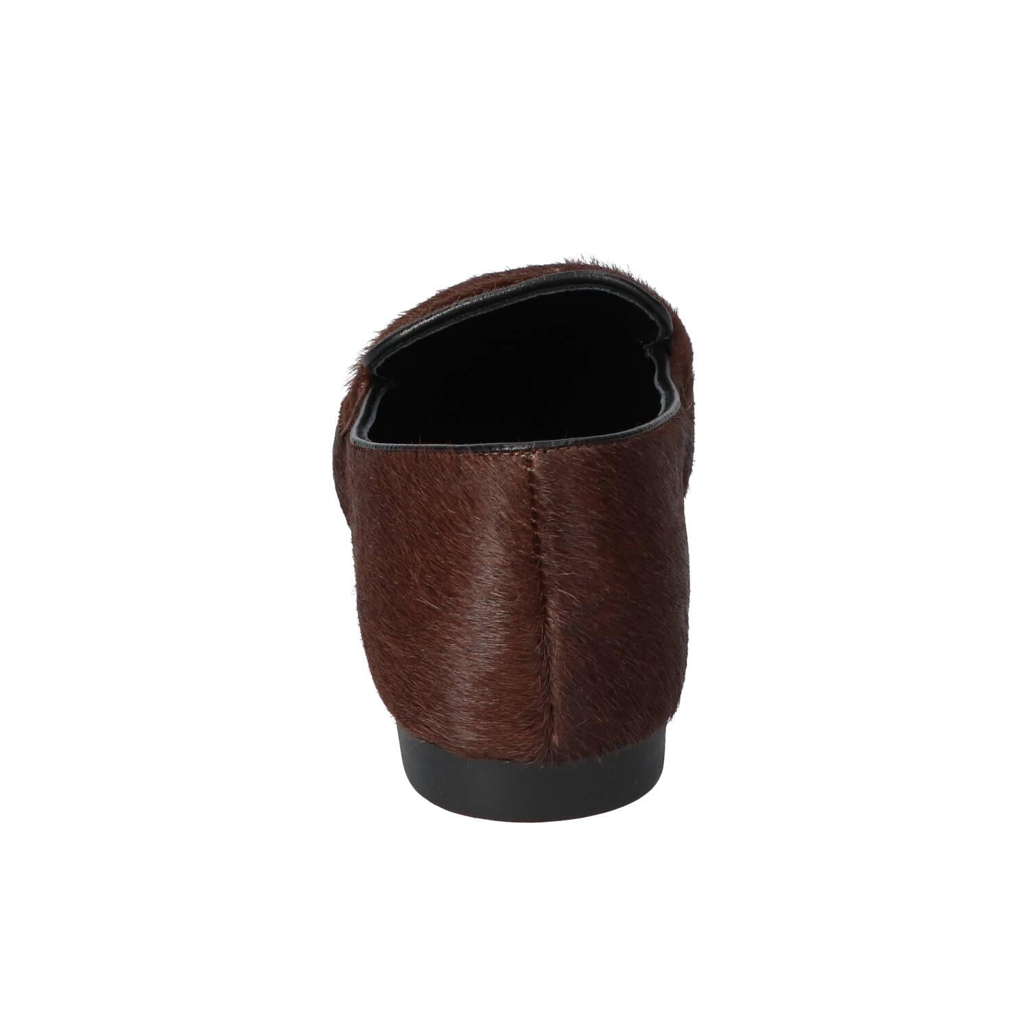 Chaussures à enfiler, Marron foncé