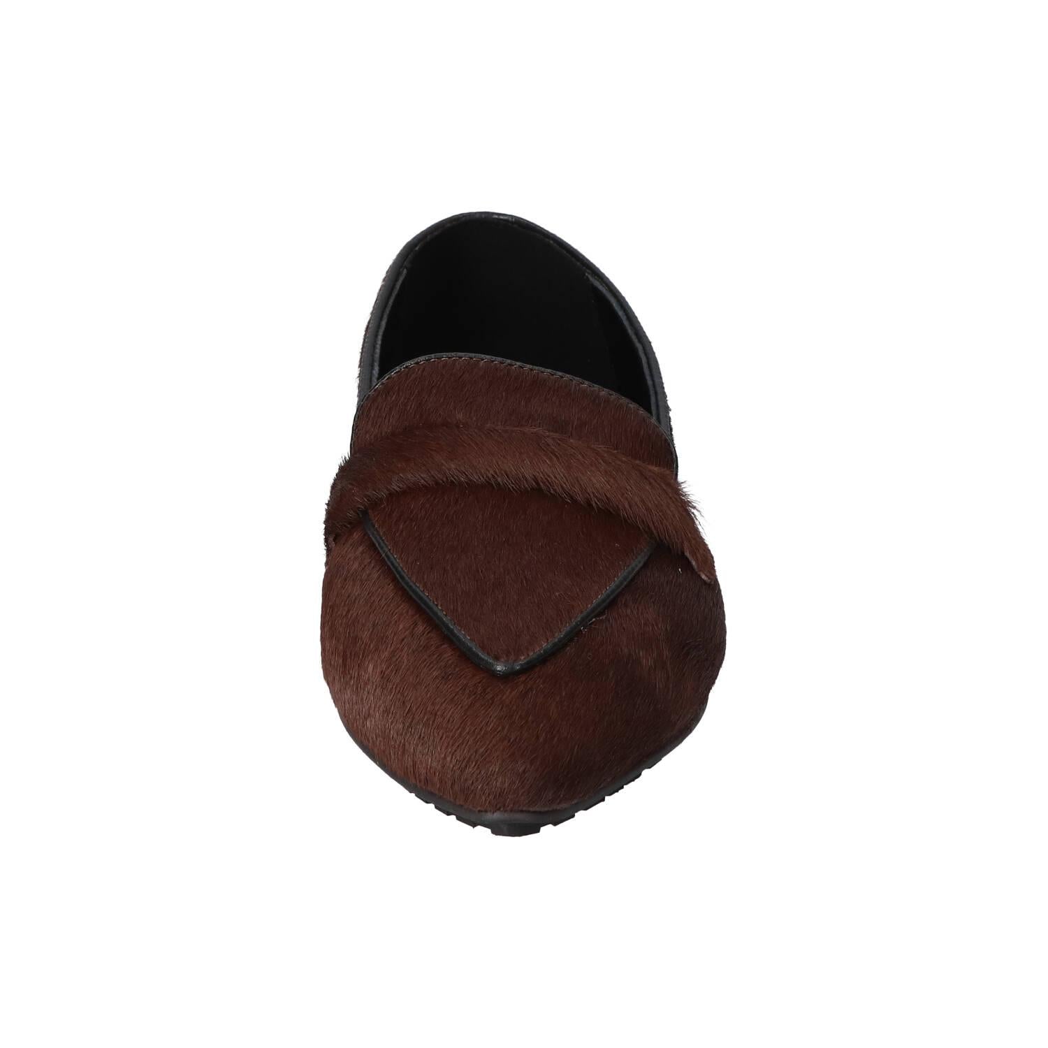 Chaussures à enfiler, Marron foncé