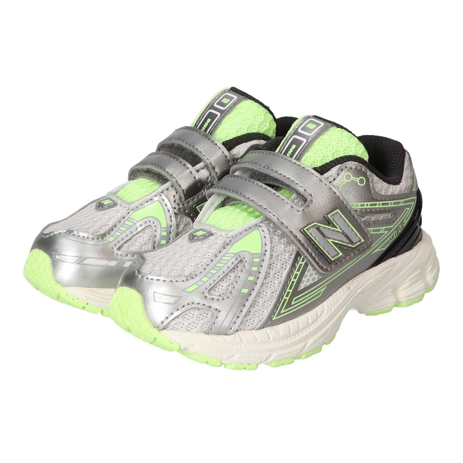 Baskets Velcro, Argent