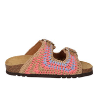 Pantoufles, multicolores